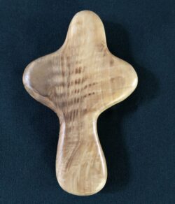 Olive Wood Holding Cross