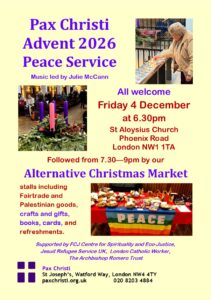 Pax Christi Advent Service 2026 @ St Aloysius Church,